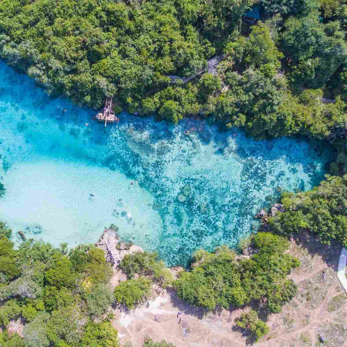 Weekuri Lagoon seen from the cliff path in South West Sumba